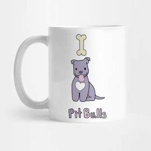 I Love Pit Bulls Mug